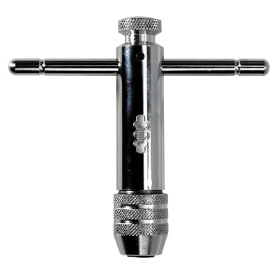 T-Handle Ratcheting Tap Wrenches, 1/4 - 1/2 in Tap Size, Carded