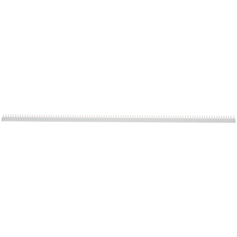 Grommet Edging Strip, Vertical, 0.24 in. H, 0.39 in. W, Natural, 0.192 to 0.255 in. Thick, 12.75 in. L