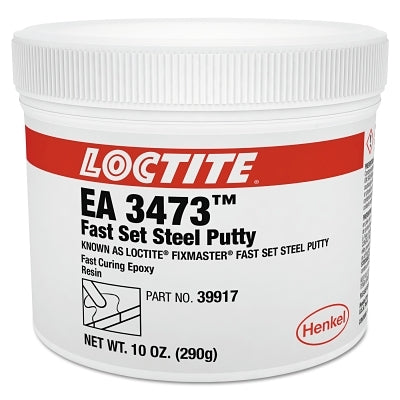 Fixmaster Fast Set Steel Putty Kit, 1 lb, Kit, Gray/White
