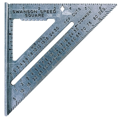 Speed Square, 7 in , Heavy-Gauge Billet Aluminum Alloy