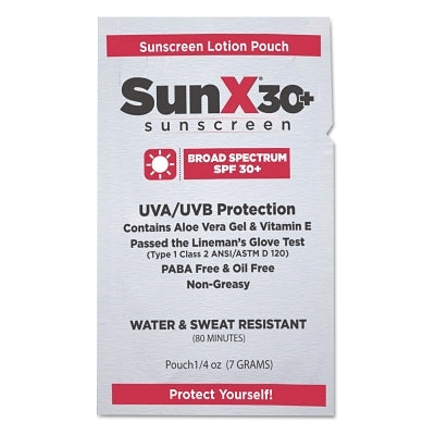 SunX30 Sunscreen Lotion Packet, 300 per Box