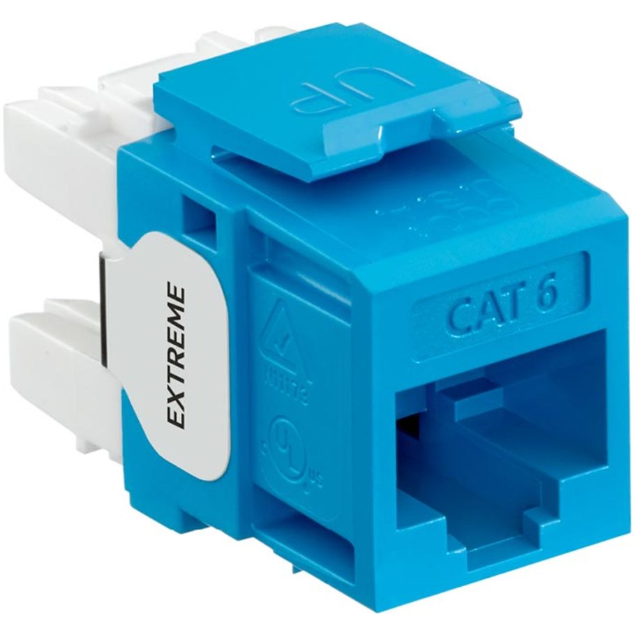 eXtreme Cat 6 QuickPort Connector, Blue