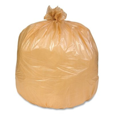 Heavy Buff Star Can Liners, 36 in W, 58 in H, Buff