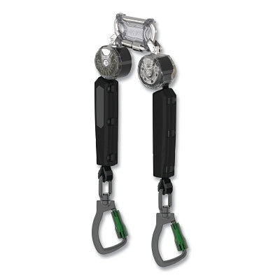V-TEC Personal Fall Limiter, Twin Leg, 6 ft, 400 lb Load Cap, ALTAKS Top Connector, TLALTAK Bottom Connector