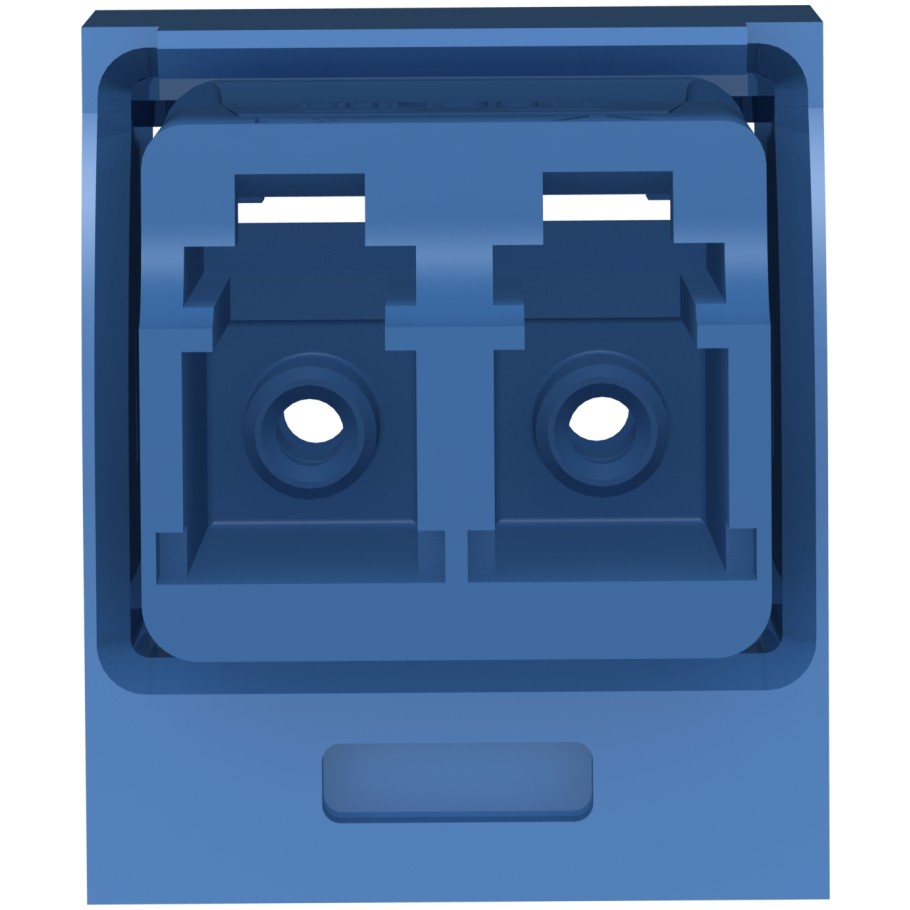 Mini-Com Blue LC Duplex, Singlemode Duplex, Blue Module