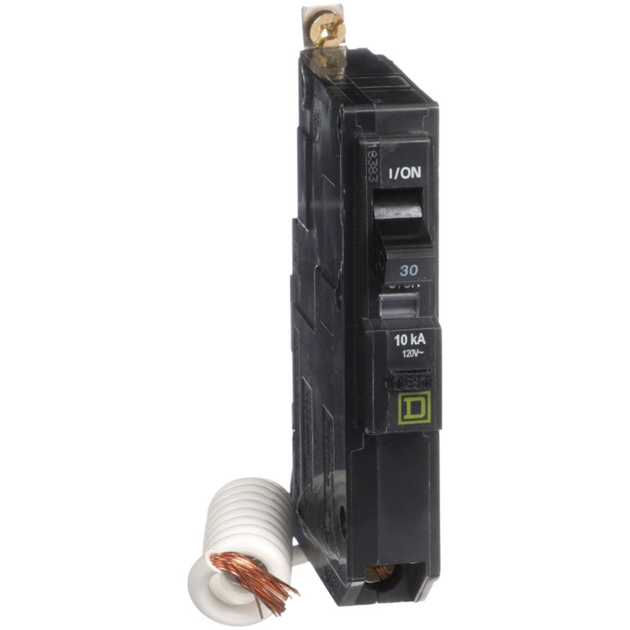 Mini circuit breaker, QO, 30A, 1 pole, 120VAC, 10kA, bolt on, 30mA grd fault B  TAA
