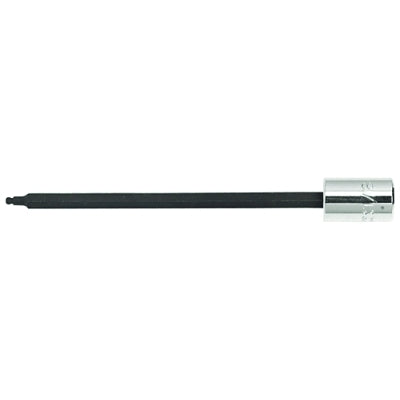 Extra Long Hex Ball Socket Bits, 3/8 in Drive, 3/8 in Tip