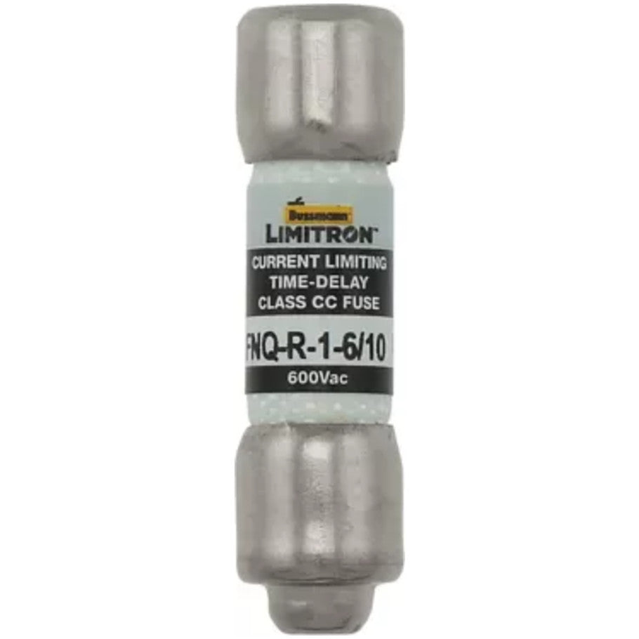 Limitron FNQ-R Series Class CC Time Delay Fuse, Rejection-Type, Current-Limiting, 1-6/10A, 600V