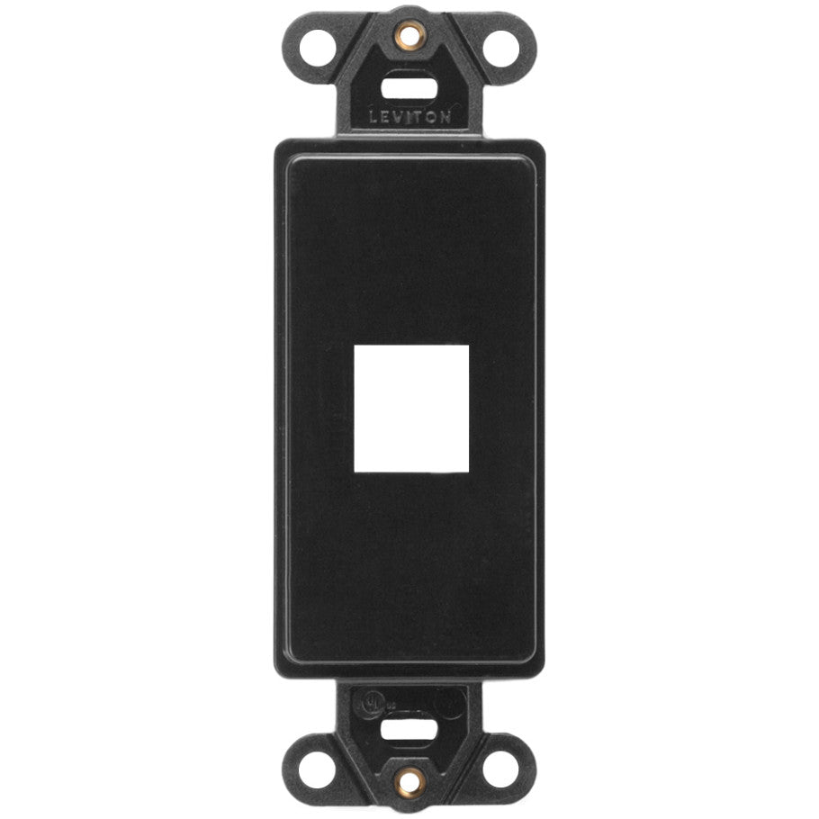 QuickPort Decora Multimedia Insert, 1-Port, Black