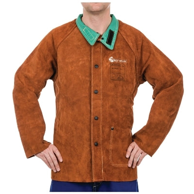 Split Cowhide Leather Jacket, 3X-Large, Lava Brown