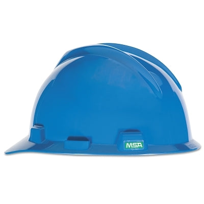V-Gard Slotted Hard Hat Cap, Staz-On Suspension, Blue