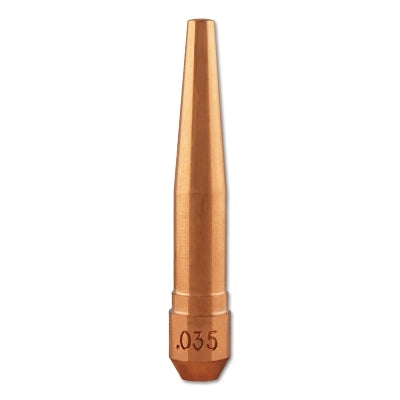 Centerfire MIG Contact Tip, 0.035 in Wire, TT-035, Non-Threaded, Tapered Base