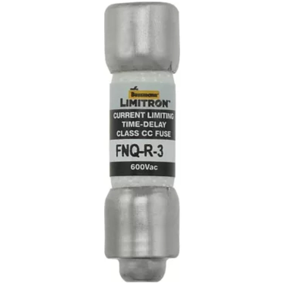 Limitron FNQ-R Series Class CC Time Delay Fuse, Rejection-Type, Current-Limiting, 3A, 600V