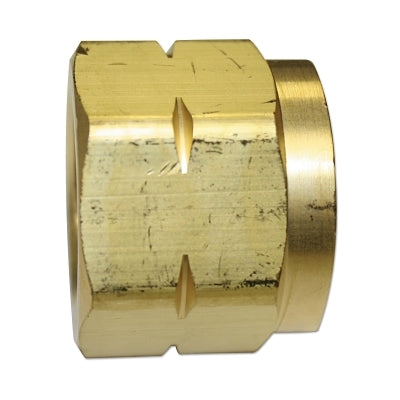 Regulator Inlet Nut, Hydrogen; Natural Gas, Brass, CGA-350, 0.83 in to 14 NGO, LH Female