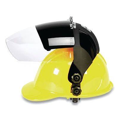 DP4 Series Multi-Purpose Faceshield, Flip-Up IR Window & Unv Hard Hat Slot Adaptor, AF/Clear, Sh 8 IR, 9 in H x 12.125 in L