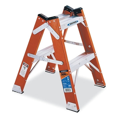 Twin Ladder, IA, T6202, 2 ft L, 21.12 in W, 300 lb Load Capacity Per Side