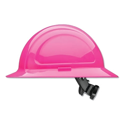 North Zone N20 Full Brim Hard Hat, Ratchet, Hot Pink