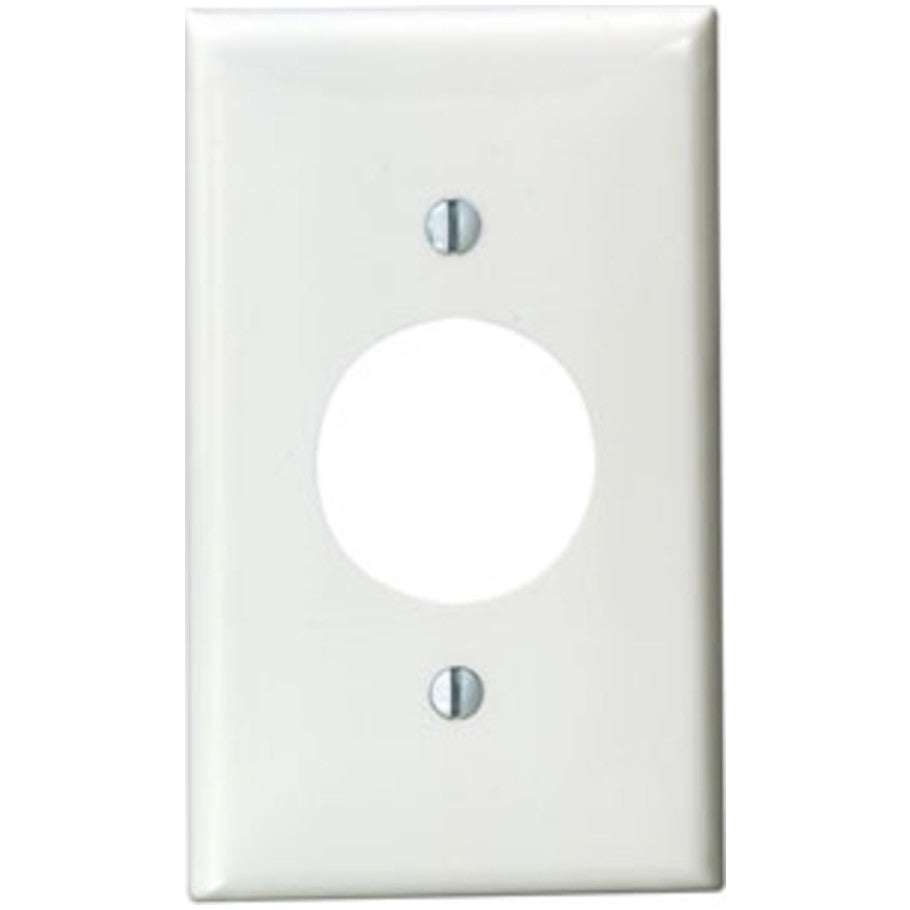 Device Mount Wall Plate For Single 1.406 Inch Dia. Device, 1-Gang, White