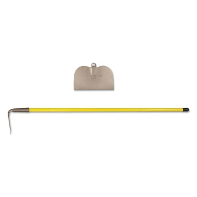 Garden Hoes, 8 in Blade Width, Fiberglass Handle