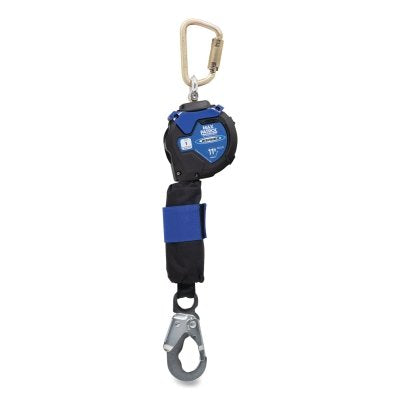 11 FT Max Patrol Self Retracting Lifeline, Polyester Webbing with WebAlert, Steel Snap Hook