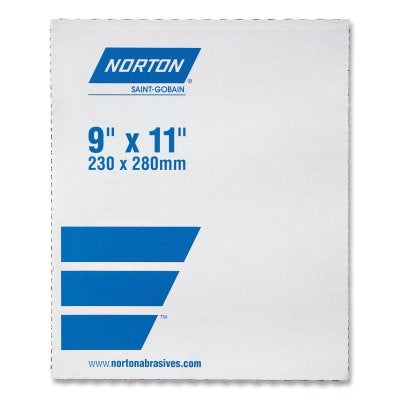 Cloth Sheet, 11 in L, Aluminum Oxide, P80 Grit, Coarse