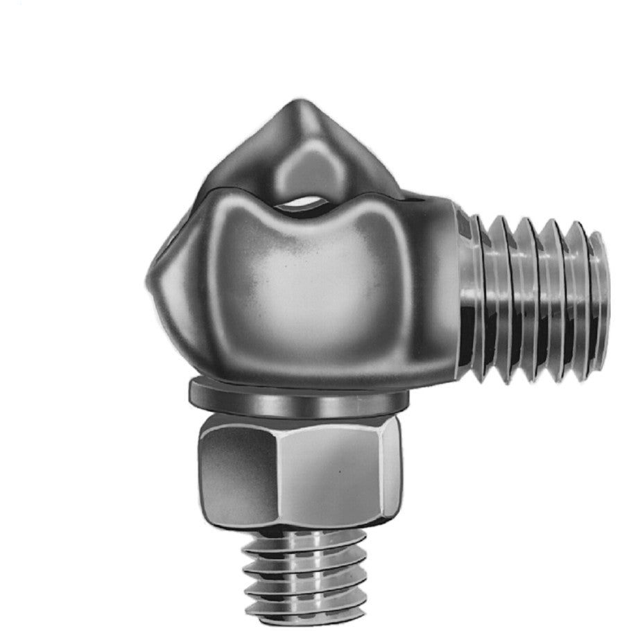 Grounding Clamp, Copper Cable to Transformer Tank, Bronze, 1-5/8 in. L