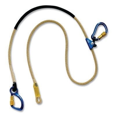 3M 1234083 Pole Climber's Adjustable Rope Positioning Lanyard for Electrical/Hot Work, 8 ft, 310 lb
