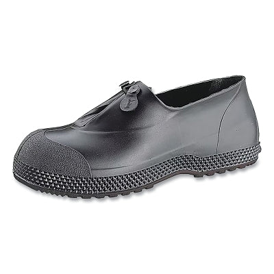 SF PVC Overboots, Ankle, Large, 4 in H, Black