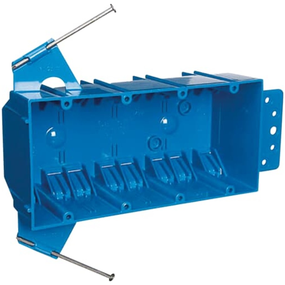 Blue Polycarbonate Outlet Box