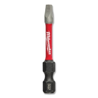 Shockwave Insert Power Bit, #2, Square Recess, 2 in L, 5 Pack