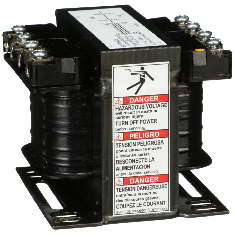 Type T Industrial Control Transformer, 1-Phase, 208V Primary, 120V Secondary, 100VA