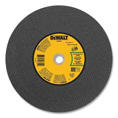 High Speed Wheel, 14 in dia, 1 in Arbor dia, 24 Grit, 5500 RPM, Concrete Cutting