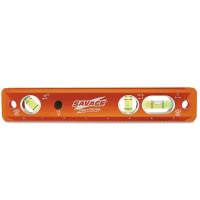 Lightning Aluminum Torpedo Magnetic Luminated Level, 9 in L, 3 Vials