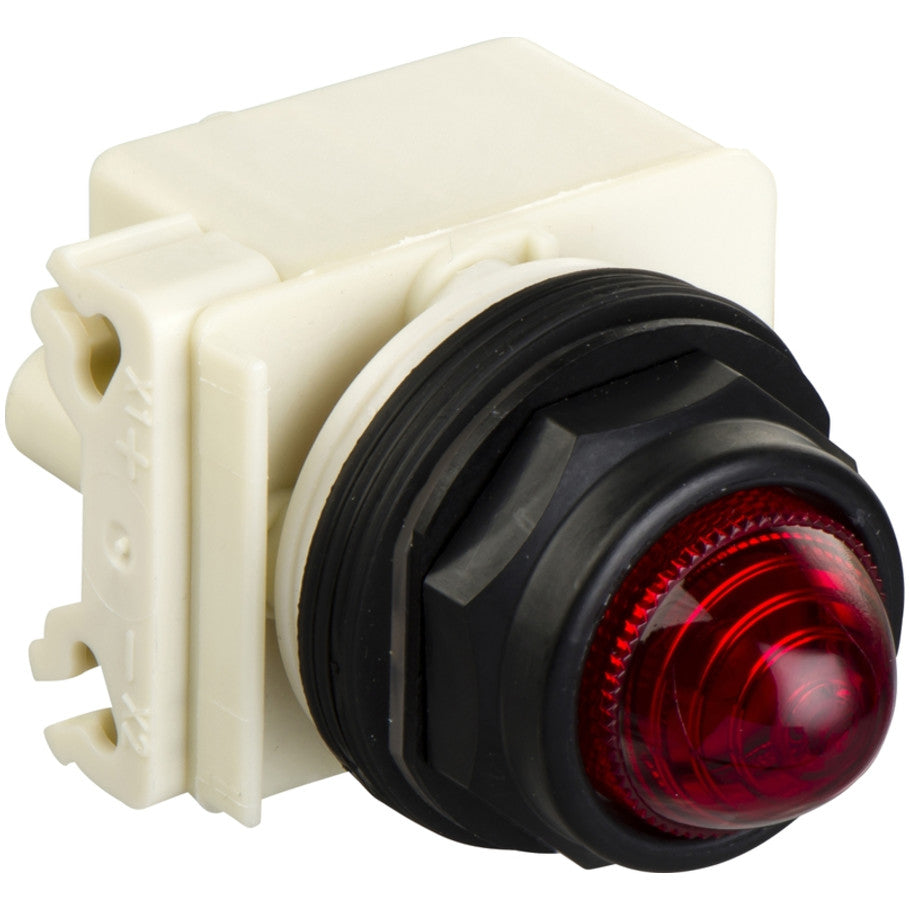 Pilot Light Switch, 10 A, 120 V AC/DC, Red