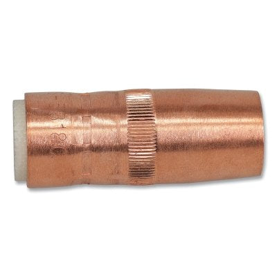 Centerfire Style MIG Gun Nozzle, 5/8 in Bore, 1/8 in Recess, Slim, Copper