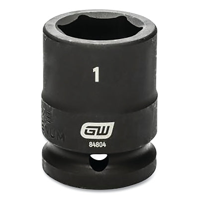Impact Socket, 3/4 in Drive Size, 1 in Opening Size, 6-point, Standard Length