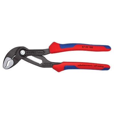 Cobra Water Pump Plier, 7-1/4 in OAL, 11 Adjustments, V Jaw, Heavy-Duty Ergonomic Handle