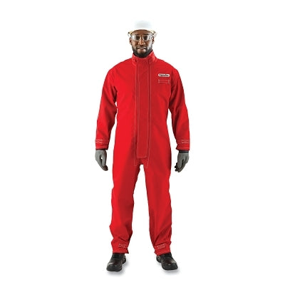66-667 Breathable Polyester Coveralls, Red, X-Large