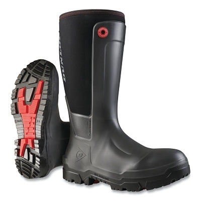 Snugboot WorkPro Full Safety Boots, Composite Toe, Men's 8, PUROFORT/PURETEX, Black