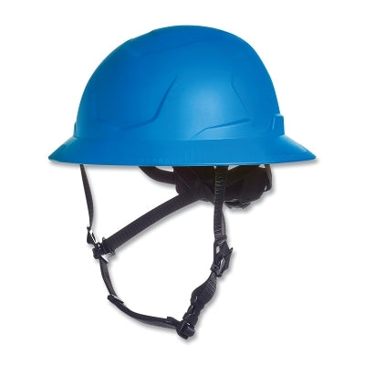 V-Gard H2 Safety Helmet, Type II, Full Brim, Rachet Suspension, Non-Vented, Blue