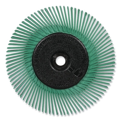 3M 048011-27605 Radial Bristle Brush, 6 in dia x 1/2 in W, Grit 50, Ceramic, 6000 RPM