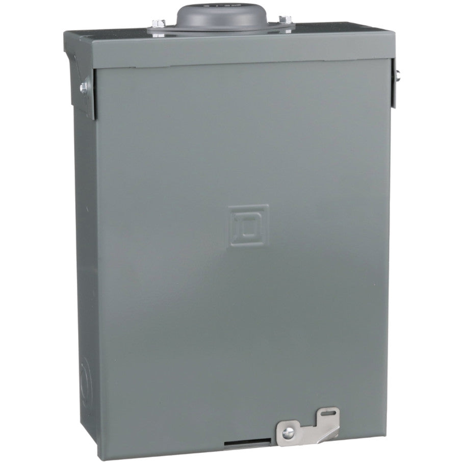 Load center, QO, 1 phase, 8 spaces, 16 circuits, 100A fixed main lugs, NEMA3R