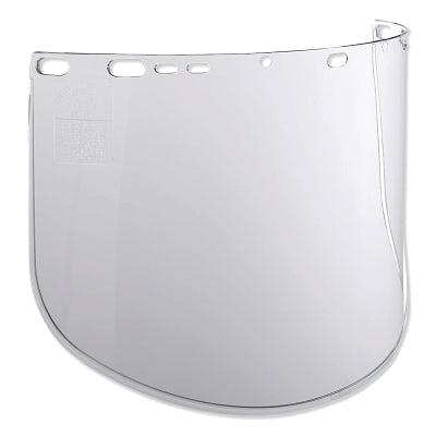 F40 Propionate Faceshield, 915-60, Uncoated, Clear, G Shape, Unbound, 15.5 in L x 9 in H