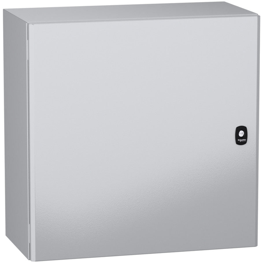 Wall mounted steel enclosure, PanelSeT S3DC, plain door, without plain chasis, 600x600x300mm, IP66, IK10