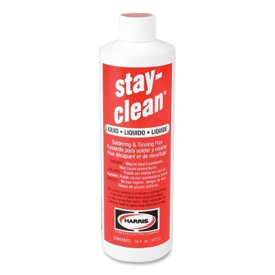 Stay-Clean Liquid Soldering Flux, Bottle, 16 oz