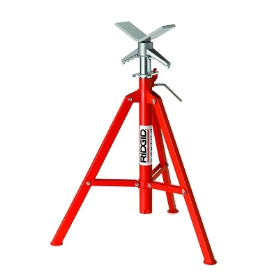 V-Head Pipe Stand, VF-99, High, Folding Legs, 28 in to 52 in Adjustment Height