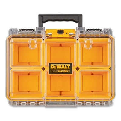 TOUGHSYSTEM 2.0 Organizer, Deep, Compact, 6 Cups, Transparent Lid