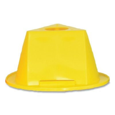 Pallet Topper, 4-1/5 in H, Polyethylene, Yellow