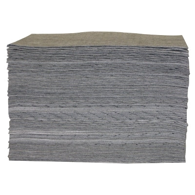 Universal Sorbent Pad, Lightweight, Absorbs 17 gal, 15 in x 17 in, 100 Sheets