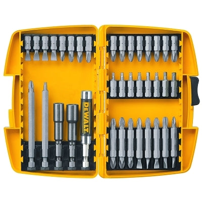 Tough Case Screwdriving Sets, 37 Piece, Philips, Square Recess, slotted, and double-ended Bits